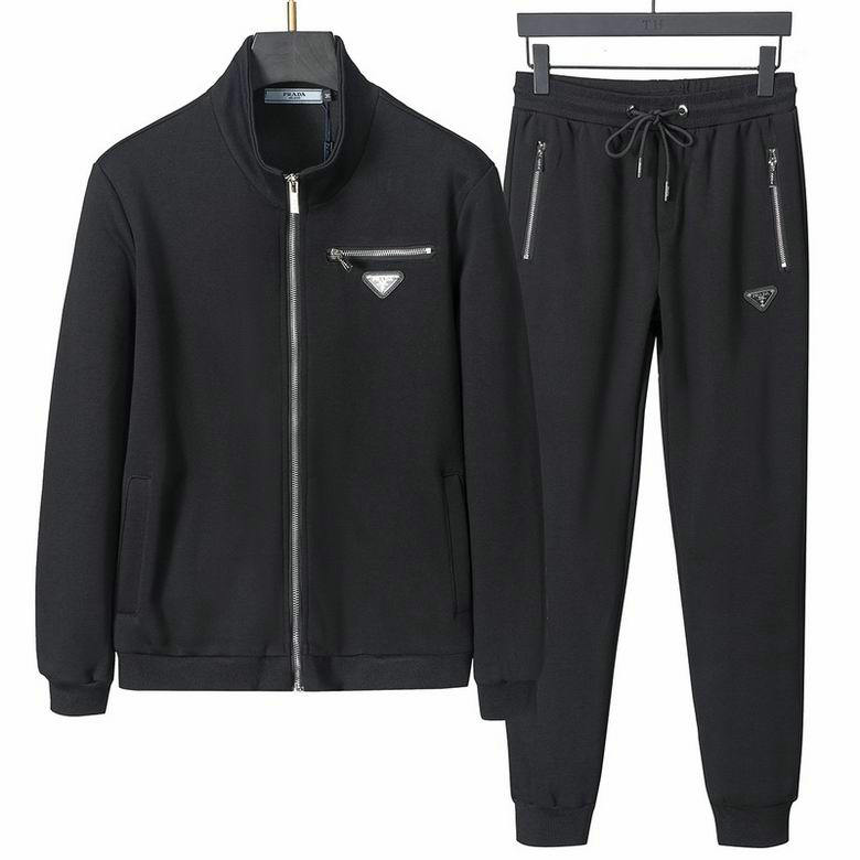 Wholesale Cheap Prada Long Sleeve Tracksuits for Sale