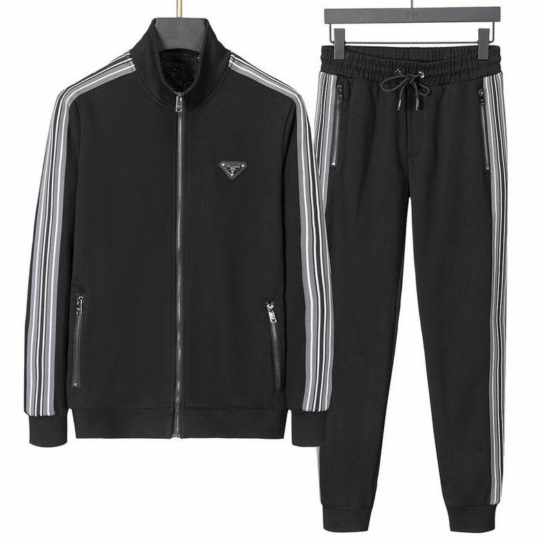 Wholesale Cheap Prada Long Sleeve Tracksuits for Sale