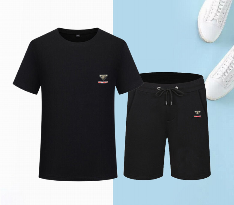 Wholesale Cheap Prada Short Sleeve Tracksuit for Sale