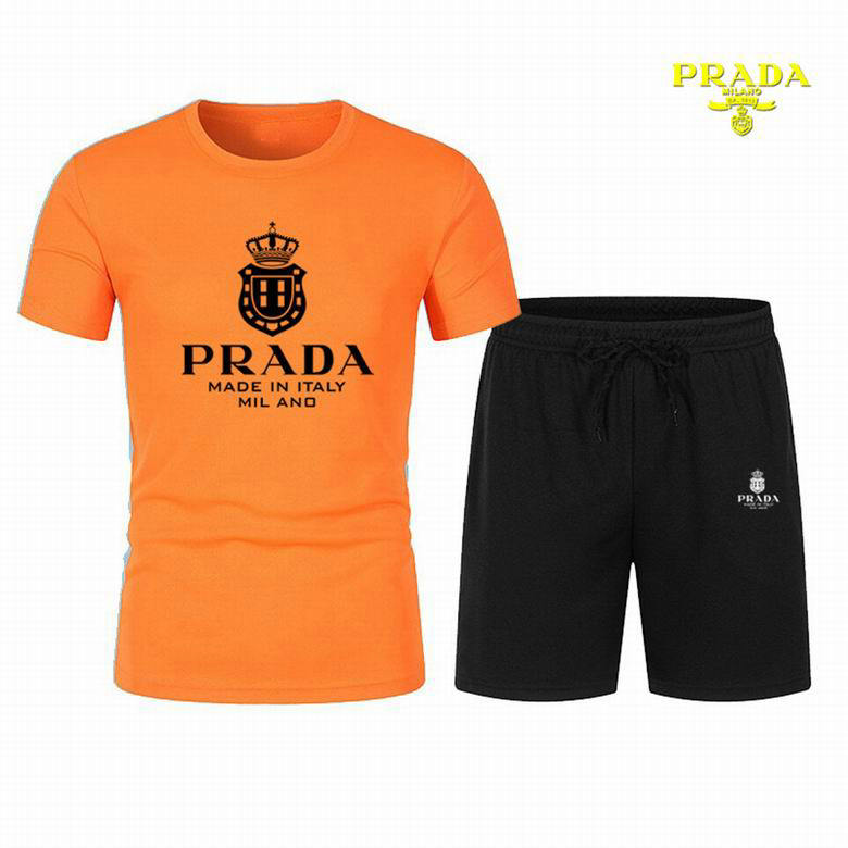 Wholesale Cheap Prada Short Sleeve Tracksuit for Sale