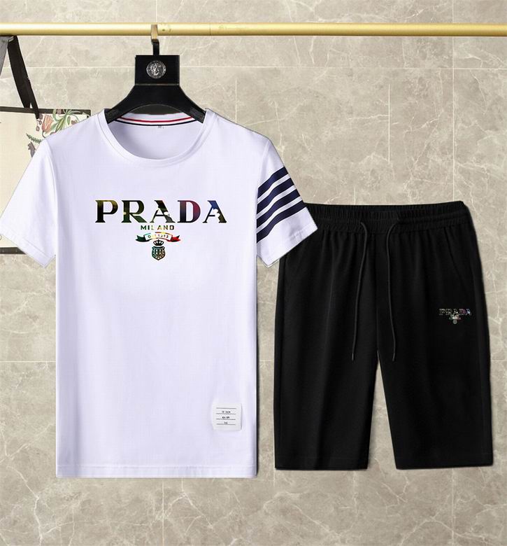 Wholesale Cheap P.rada Short Sleeve Replica Tracksuits for Sale