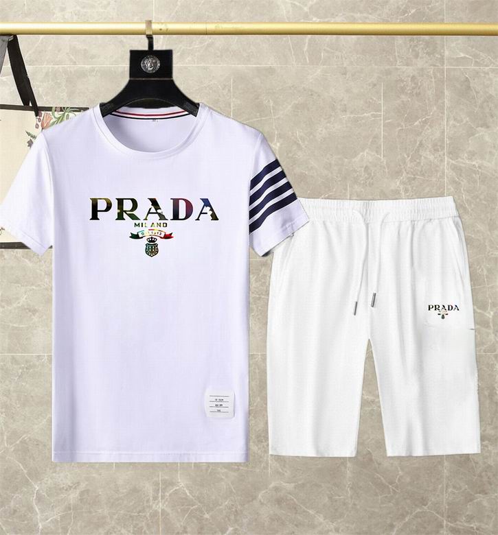 Wholesale Cheap P.rada Short Sleeve Replica Tracksuits for Sale