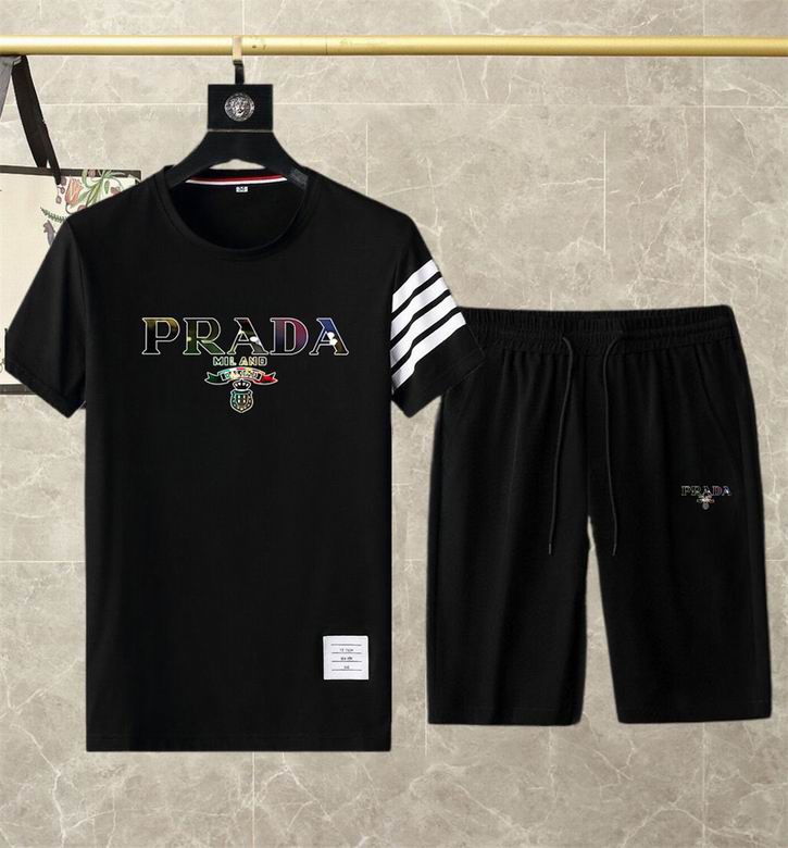 Wholesale Cheap P.rada Short Sleeve Replica Tracksuits for Sale