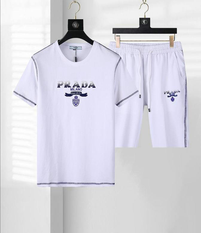 Wholesale Cheap P rada Short Sleeve Tracksuits for Sale