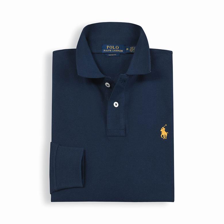 Wholesale Cheap Ralph Lauren Long Sleeve Polo Lapel T Shirts for Sale