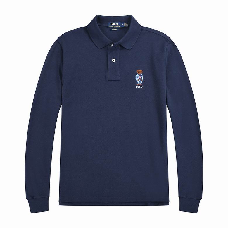 Wholesale Cheap Ralph Lauren Long Sleeve Polo Lapel T Shirts for Sale