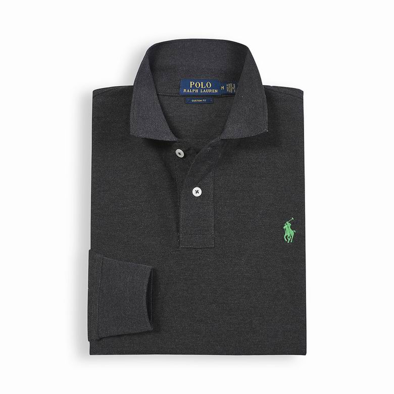 Wholesale Cheap Ralph Lauren Long Sleeve Polo Lapel T Shirts for Sale