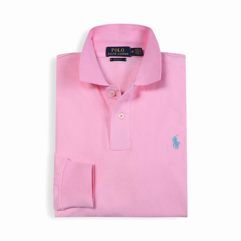 Wholesale Cheap Ralph Lauren Long Sleeve Polo Lapel T Shirts for Sale