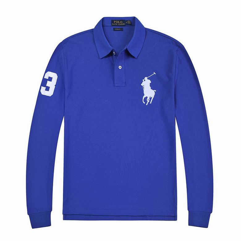 Wholesale Cheap Ralph Lauren Long Sleeve Polo Lapel T Shirts for Sale