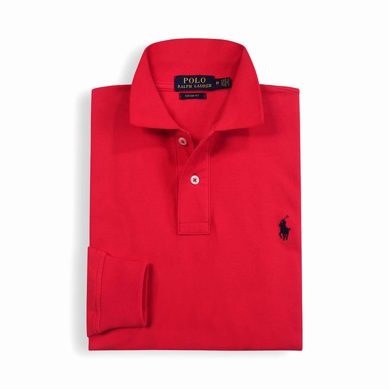 Wholesale Cheap Ralph Lauren Long Sleeve Polo Lapel T Shirts for Sale