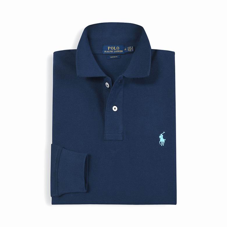 Wholesale Cheap Ralph Lauren Long Sleeve Polo Lapel T Shirts for Sale