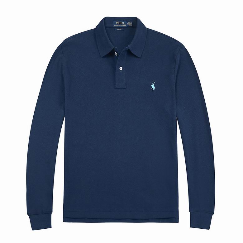 Wholesale Cheap Ralph Lauren Long Sleeve Polo Lapel T Shirts for Sale