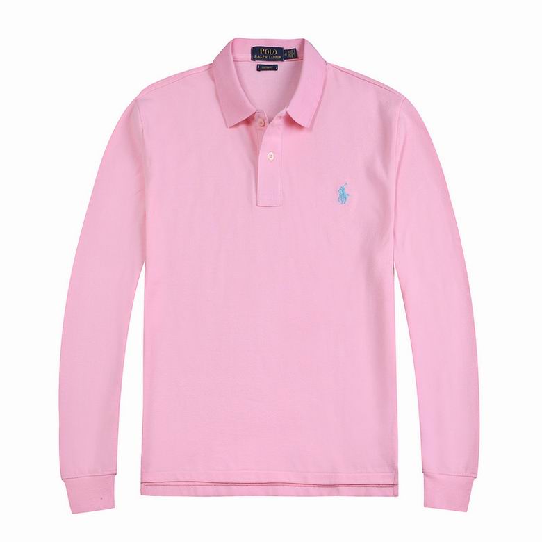 Wholesale Cheap Ralph Lauren Long Sleeve Polo Lapel T Shirts for Sale