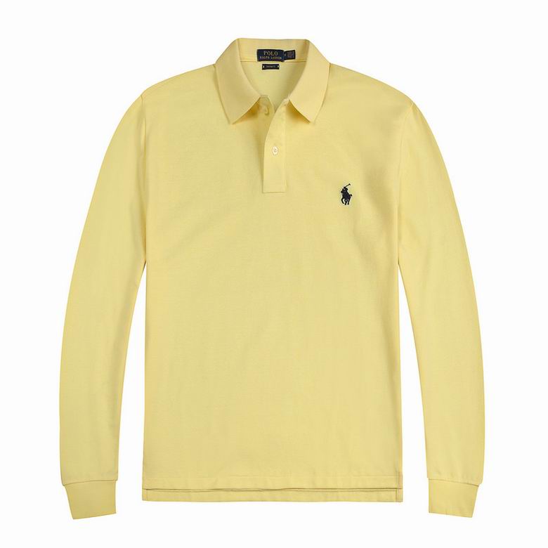 Wholesale Cheap Ralph Lauren Long Sleeve Polo Lapel T Shirts for Sale