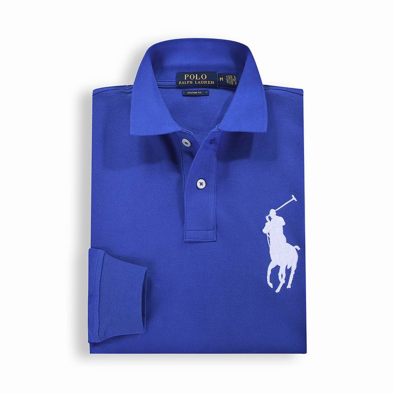 Wholesale Cheap Ralph Lauren Long Sleeve Polo Lapel T Shirts for Sale