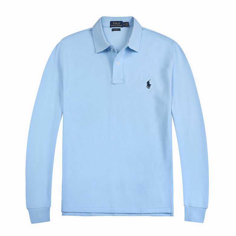 Wholesale Cheap Ralph Lauren Long Sleeve Polo Lapel T Shirts for Sale