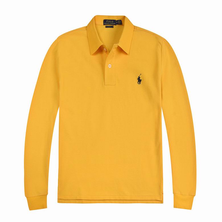 Wholesale Cheap Ralph Lauren Long Sleeve Polo Lapel T Shirts for Sale