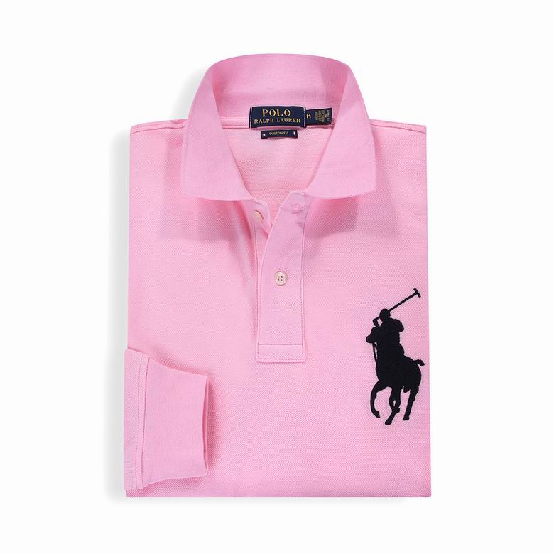 Wholesale Cheap Ralph Lauren Long Sleeve Polo Lapel T Shirts for Sale