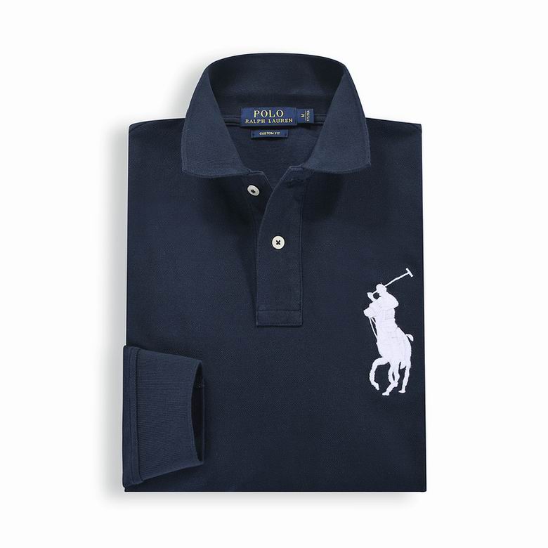 Wholesale Cheap Ralph Lauren Long Sleeve Polo Lapel T Shirts for Sale