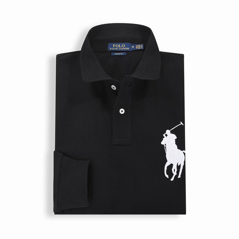 Wholesale Cheap Ralph Lauren Long Sleeve Polo Lapel T Shirts for Sale