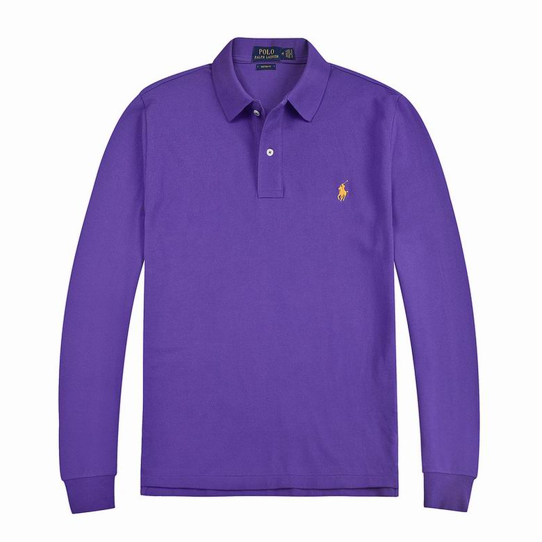 Wholesale Cheap Ralph Lauren Long Sleeve Polo Lapel T Shirts for Sale