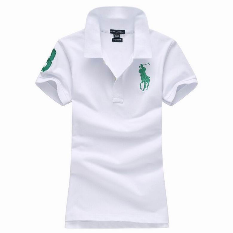 Wholesale Cheap Ralph Lauren Polo Short Sleeve Lapel Women T Shirts for Sale