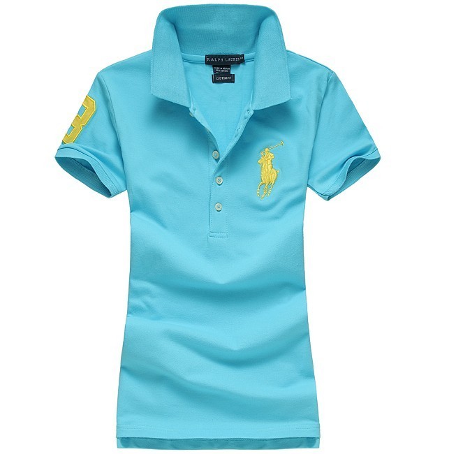 Wholesale Cheap Ralph Lauren Polo Short Sleeve Lapel Women T Shirts for Sale