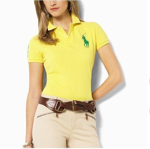 Wholesale Cheap Ralph Lauren Polo Short Sleeve Lapel Women T Shirts for Sale