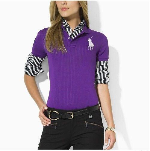 Wholesale Cheap Ralph Lauren Polo Short Sleeve Lapel Women T Shirts for Sale