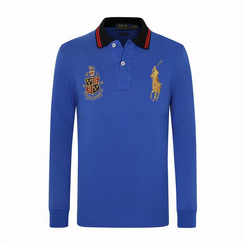 Wholesale Cheap Ralph Lauren Long Sleeve Polo Lapel T Shirts for Sale