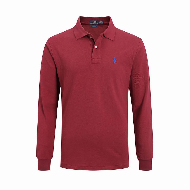 Wholesale Cheap Ralph Lauren Long Sleeve Polo Lapel T Shirts for Sale