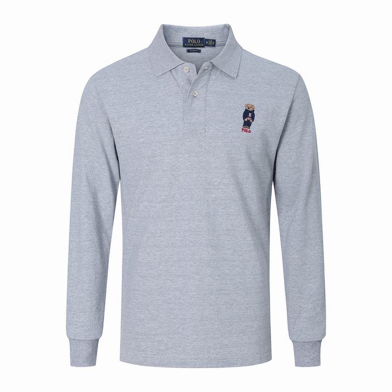 Wholesale Cheap Ralph Lauren Long Sleeve Polo Lapel T Shirts for Sale