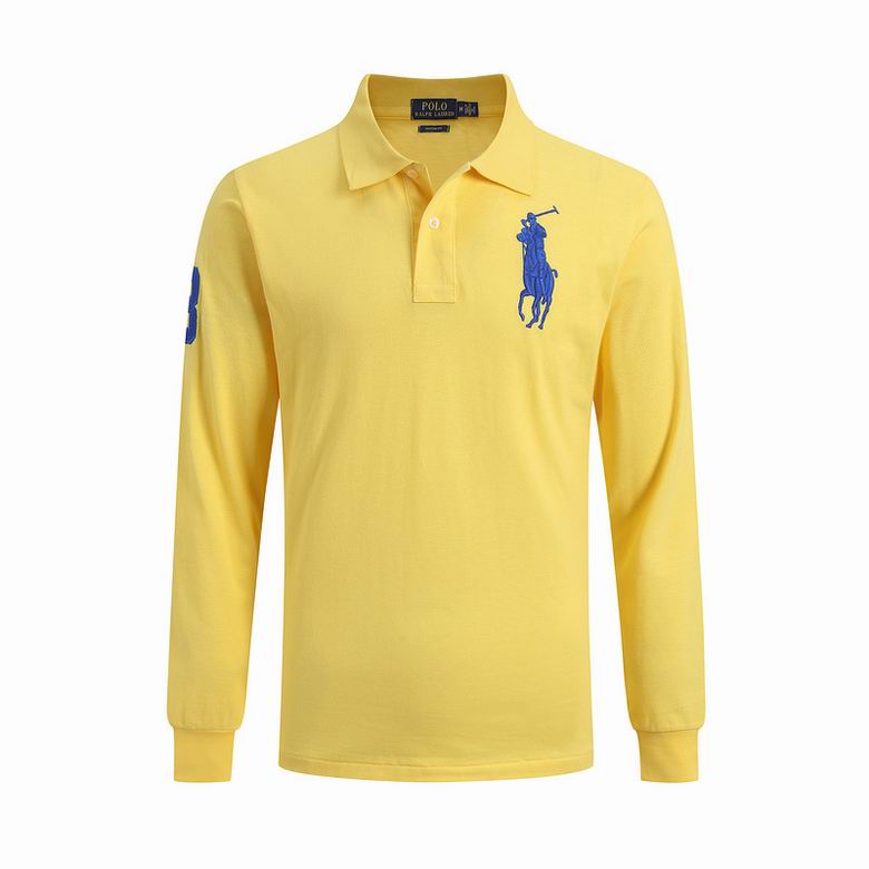 Wholesale Cheap Ralph Lauren Long Sleeve Polo Lapel T Shirts for Sale