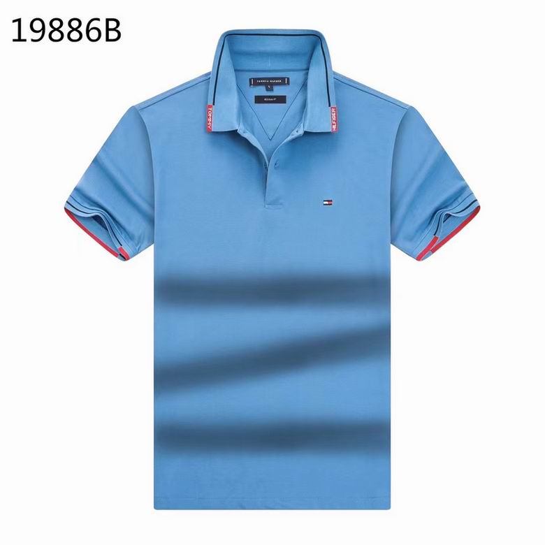 Wholesale Cheap Tommy Short Sleeve Polo Lapel T Shirts for Sale