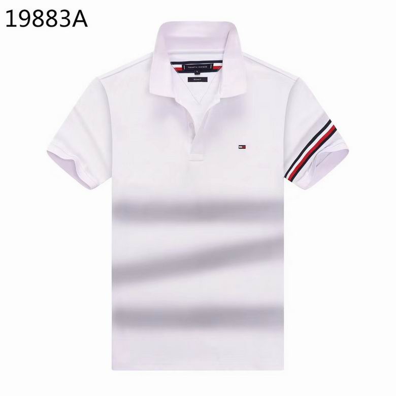 Wholesale Cheap Tommy Short Sleeve Polo Lapel T Shirts for Sale