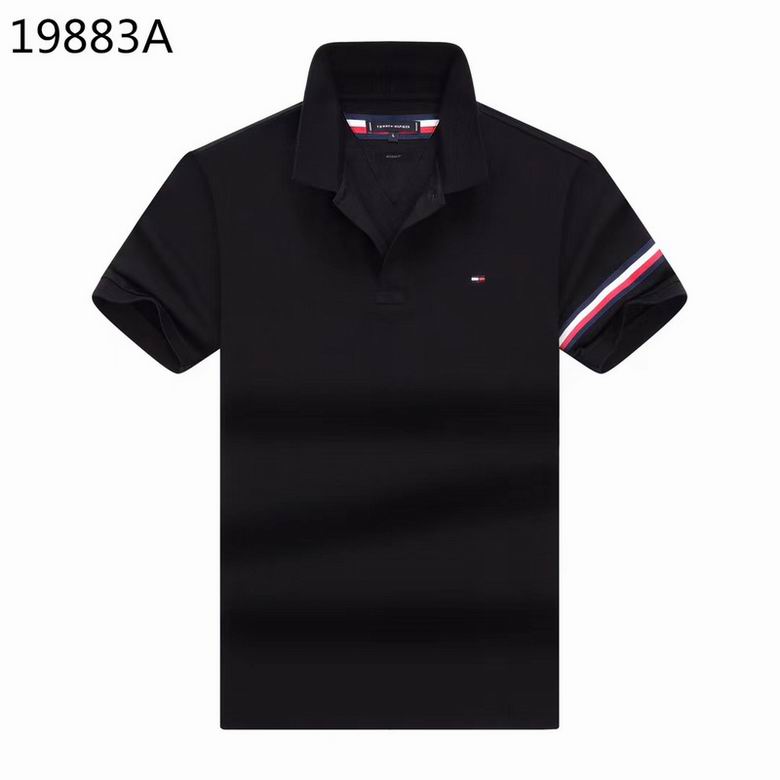 Wholesale Cheap Tommy Short Sleeve Polo Lapel T Shirts for Sale