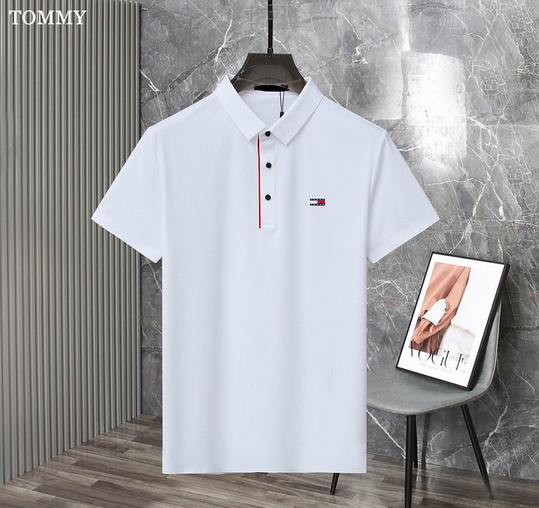 Wholesale Cheap Tommy Short Sleeve Polo Lapel T Shirts for Sale