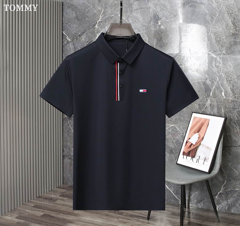 Wholesale Cheap Tommy Short Sleeve Polo Lapel T Shirts for Sale