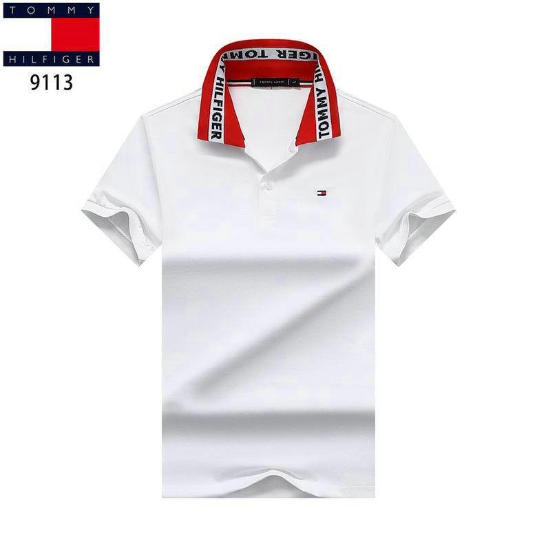 Wholesale Cheap Tommy Short Sleeve Lapel T Shirts for Sale