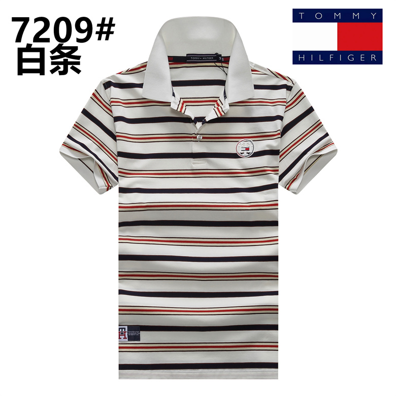 Wholesale Cheap Tommy Short Sleeve Polo Lapel Replica T Shirts for Sale