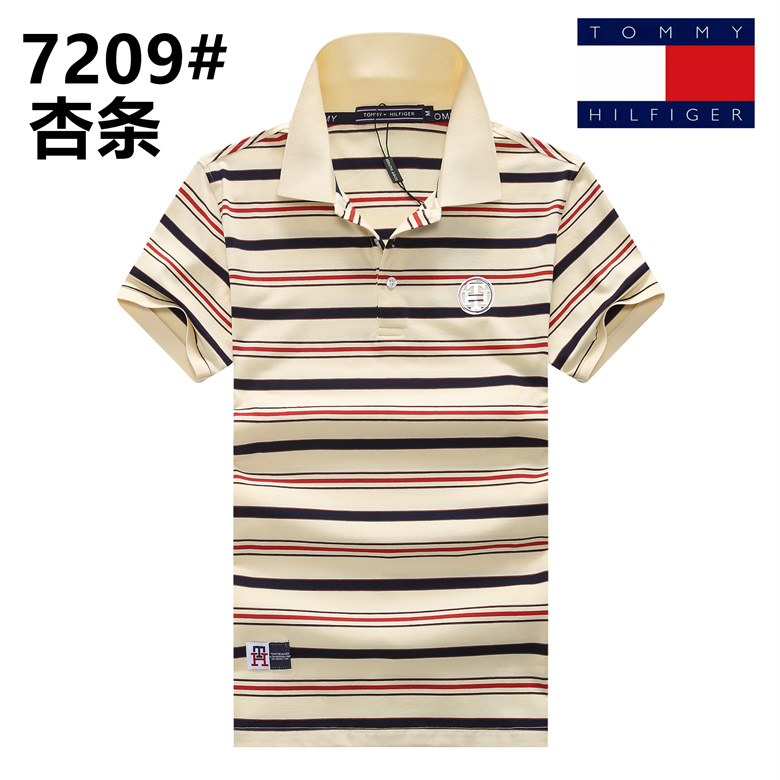 Wholesale Cheap Tommy Short Sleeve Polo Lapel Replica T Shirts for Sale