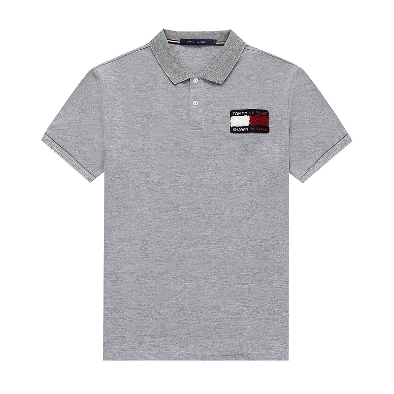 Wholesale Cheap Tommy Short Sleeve Polo Lapel Replica T Shirts for Sale