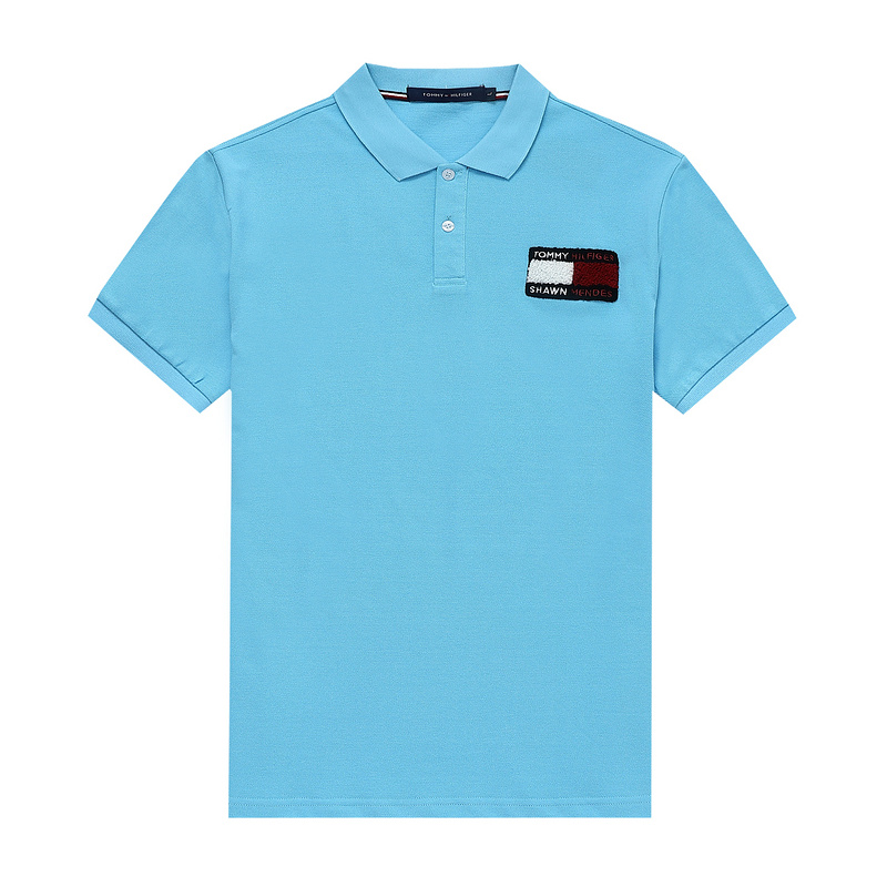 Wholesale Cheap Tommy Short Sleeve Polo Lapel Replica T Shirts for Sale