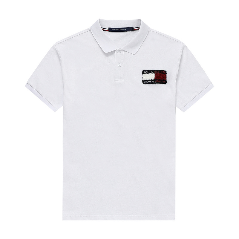 Wholesale Cheap Tommy Short Sleeve Polo Lapel Replica T Shirts for Sale