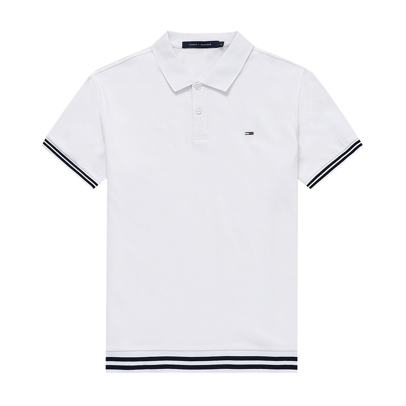 Wholesale Cheap Tommy Short Sleeve Polo Lapel Replica T Shirts for Sale