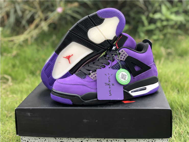 Travis Scott x Air Jordan 4 “Purple” 308497-510