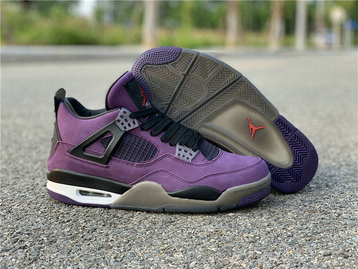 Travis Scott x Air Jordan 4 Purple Suede