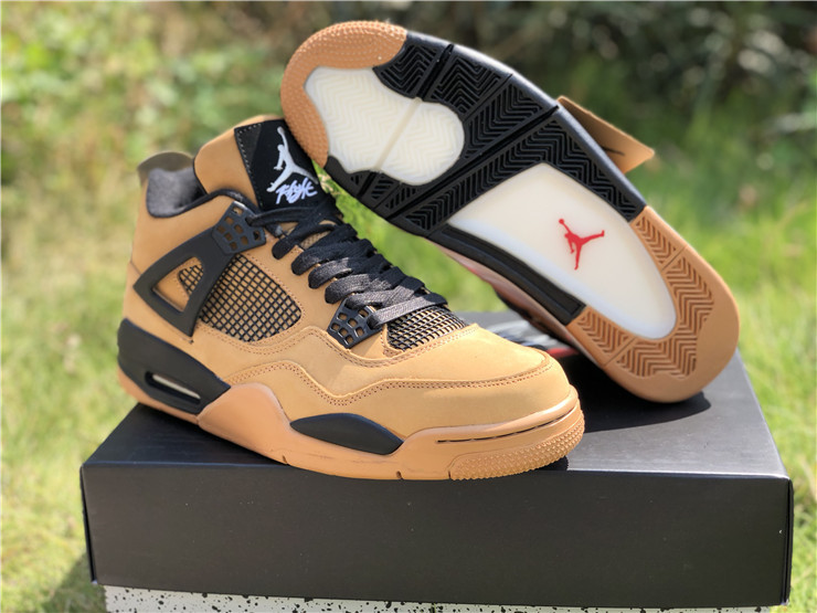 Travis Scott x air jordan 4 Khaki Black White 308497 200