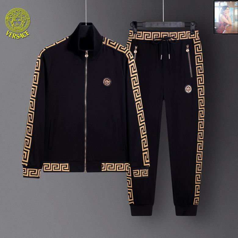 Wholesale Cheap V ersace Long Sleeve men Tracksuits for Sale