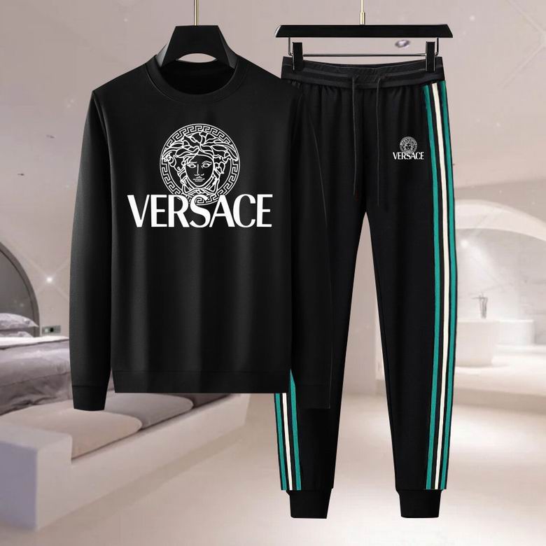 Wholesale Cheap V ersace Long Sleeve men Tracksuits for Sale